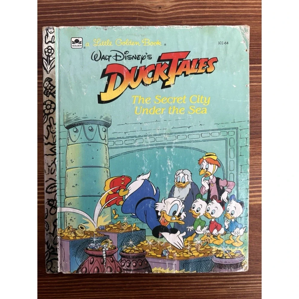 Little Golden Book Disney Lot Lady Duck Tales Frozen The Rescuers Lot Of 4